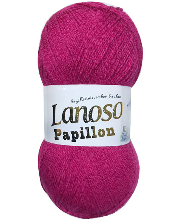 Papillion100 - %50 Cotton - %50 Viscose - 420Mt/4,2Nm.- (100Gr)/(Pk:500Gr)